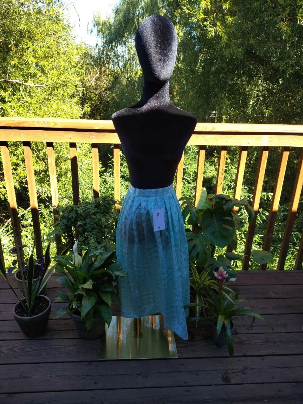 Vintage LouBella patterned skirt, size 8 (item A11)